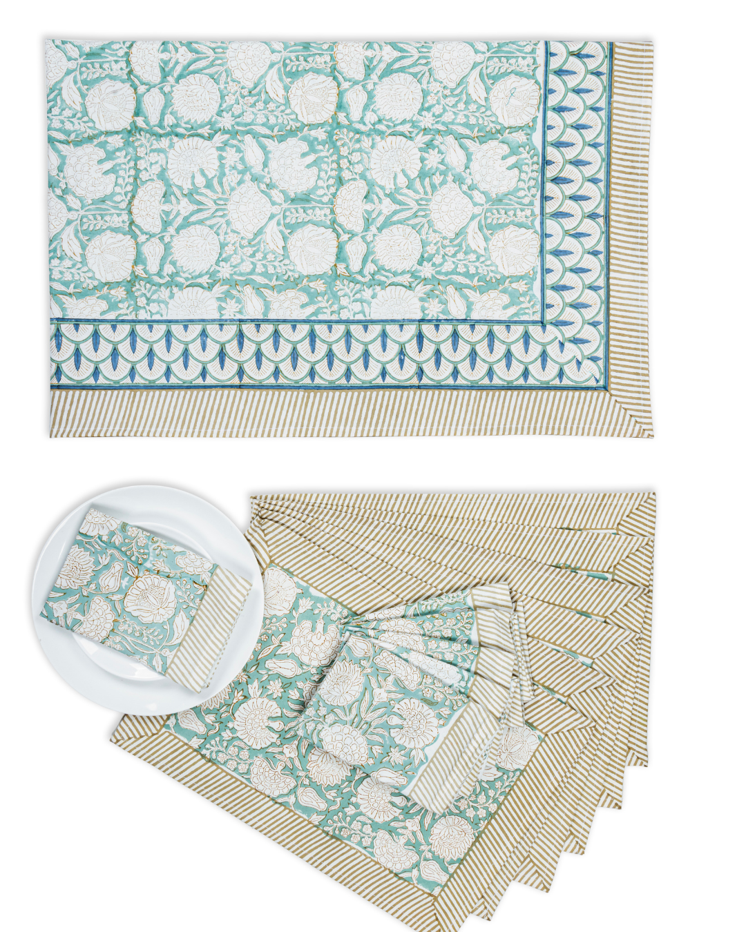 Block Print Napkins- Set Of 4