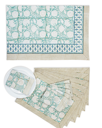Block Print Napkins- Set Of 4