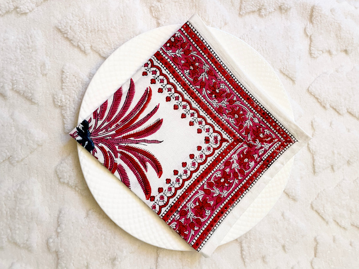 Block Print Napkins- Set Of 4